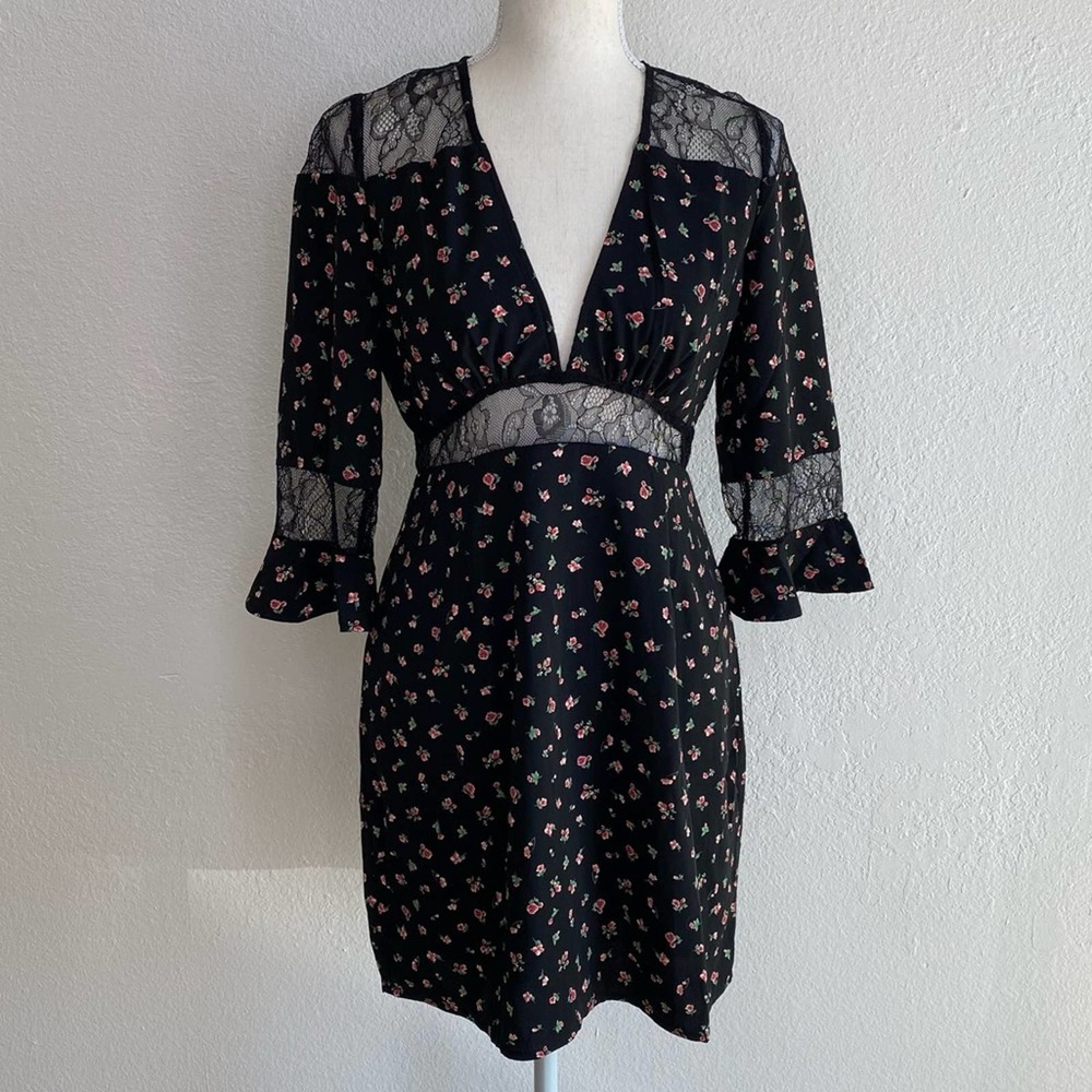 NWT Honey Belle Babydoll Floral Lace Dress